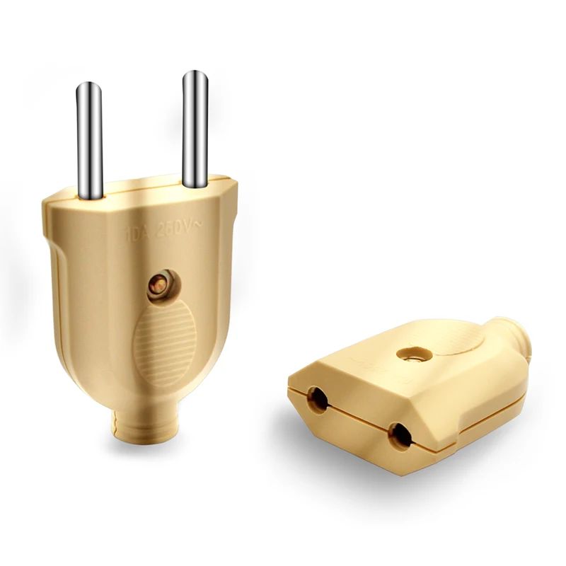 1 шт., европейская вилка европейского стандарта для розеток 10 А