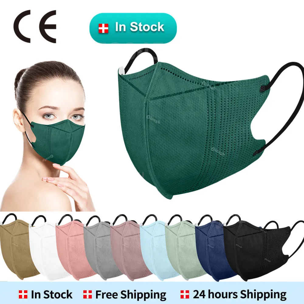 3d-маски для взрослых KN95 Mascarilla FPP2 Homologada 4-слойные Mascarillas FFP2 Colores Morandi Mask FFP 2 маска