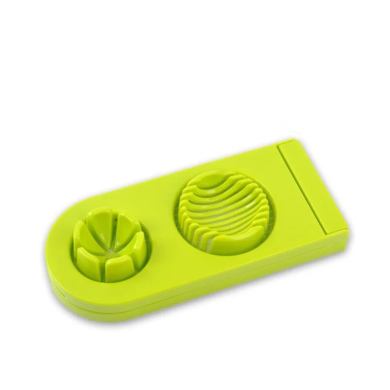 

Boiled Egg Slicer Stainless Steel Double Head Egg Slicer Cutter Egg Slicer and Cutter for Egg Ham Mushrooms Banana Kitchen Gadge