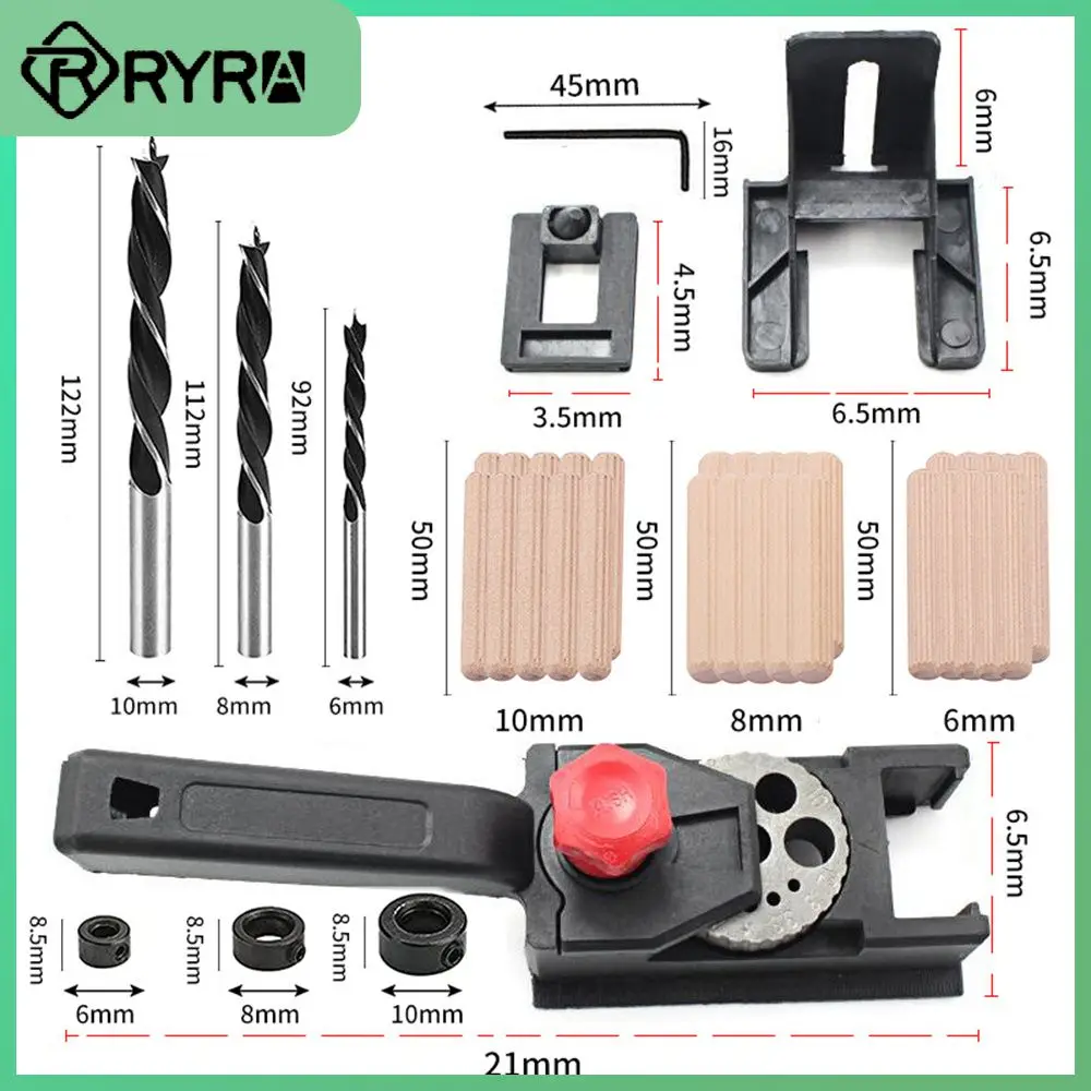 More Precise Suitable For Use With Standard Tenon Size 10 Hole Punch Locator High-quality Made Of Hard Plastic Dowel Drill Guide