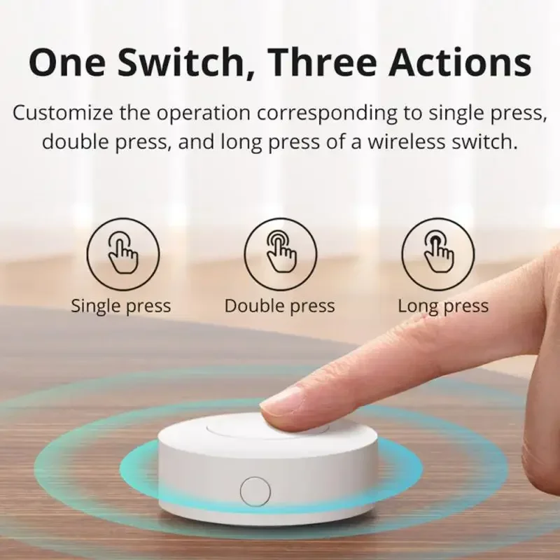 SONOFF SNZB-01P Zigbee 3.0 Беспроводной переключатель Умный домашний сцен с Alexa Google Home Smartthings