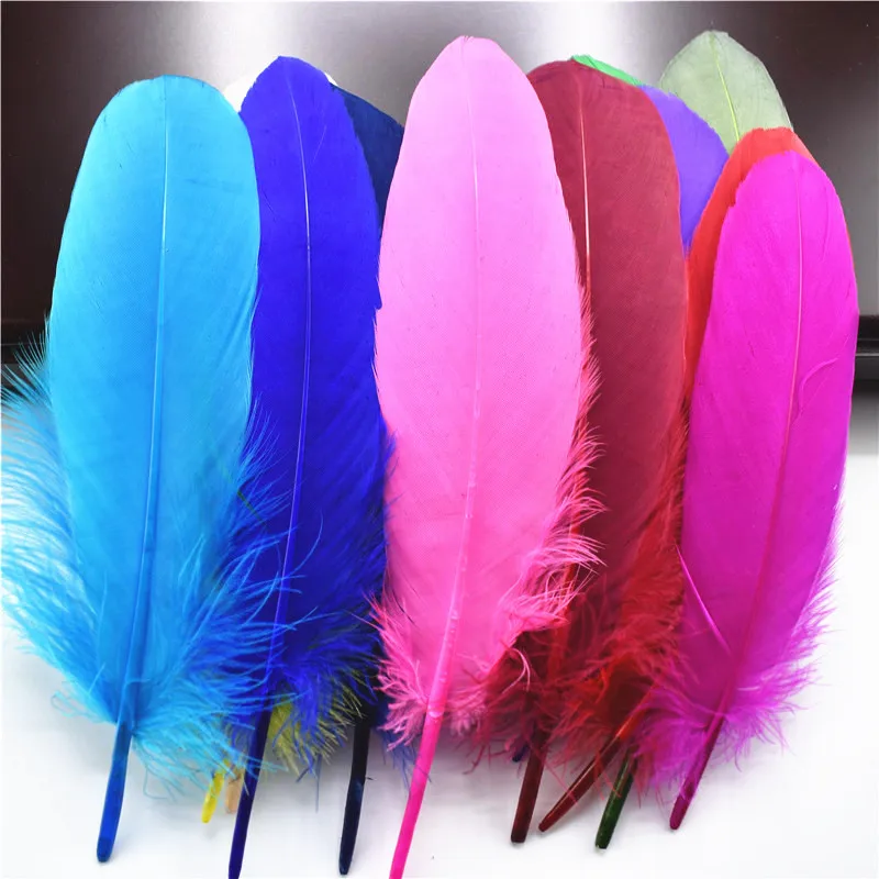 

Hard Stick Natural Goose Feathers for Clothes 5-7"/12-18cm Carnaval Feathers for Jewelry Making DIY Home Decoration Accessories