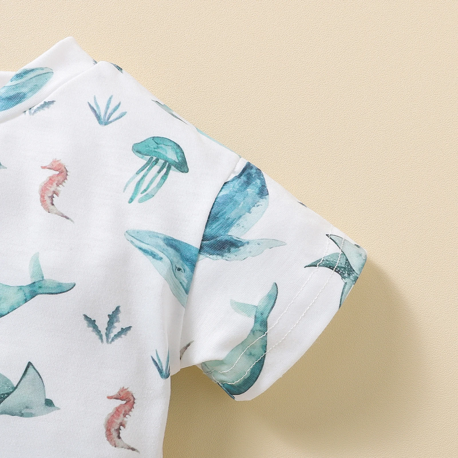 Летние комплекты одежды для маленьких мальчиков из 2 предметов белая футболка с