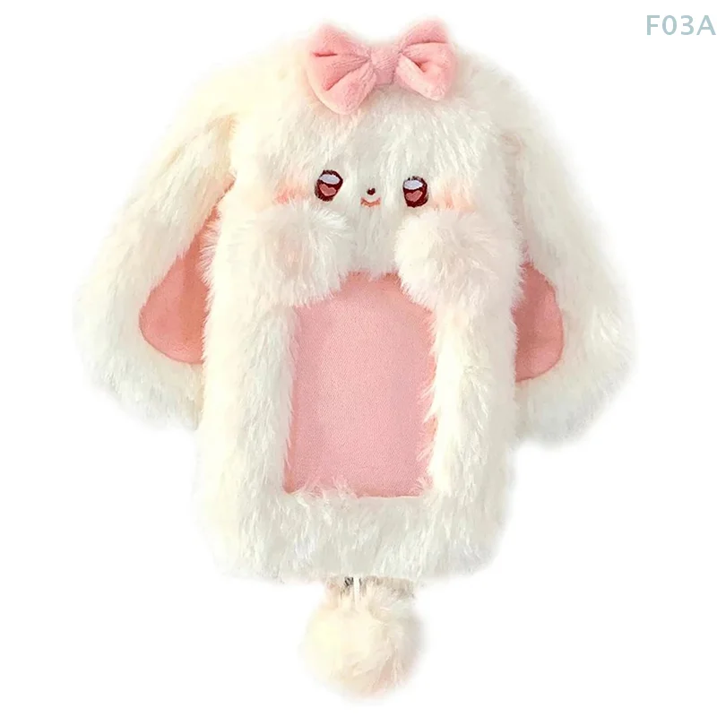 1 шт. плюшевый держатель для фотокарт милый мультяшный фотокарточек защита