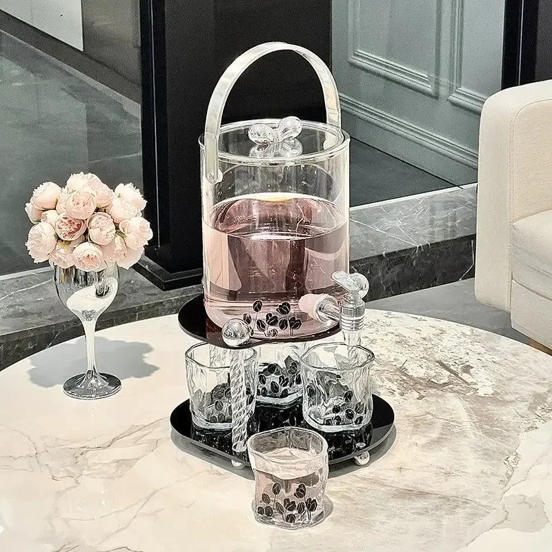 Ведро для воды из боросиликатного стекла охлажденное ультра-толстое роскошный