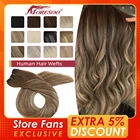 Moresoo человеческие волосы, пряди, Бразильская машина, Реми, Натуральные Прямые тканые пучки 100 г на Пришивание, бесшовные Невидимые толстые волосы натуральные волосы трес парик из натур волос 100%