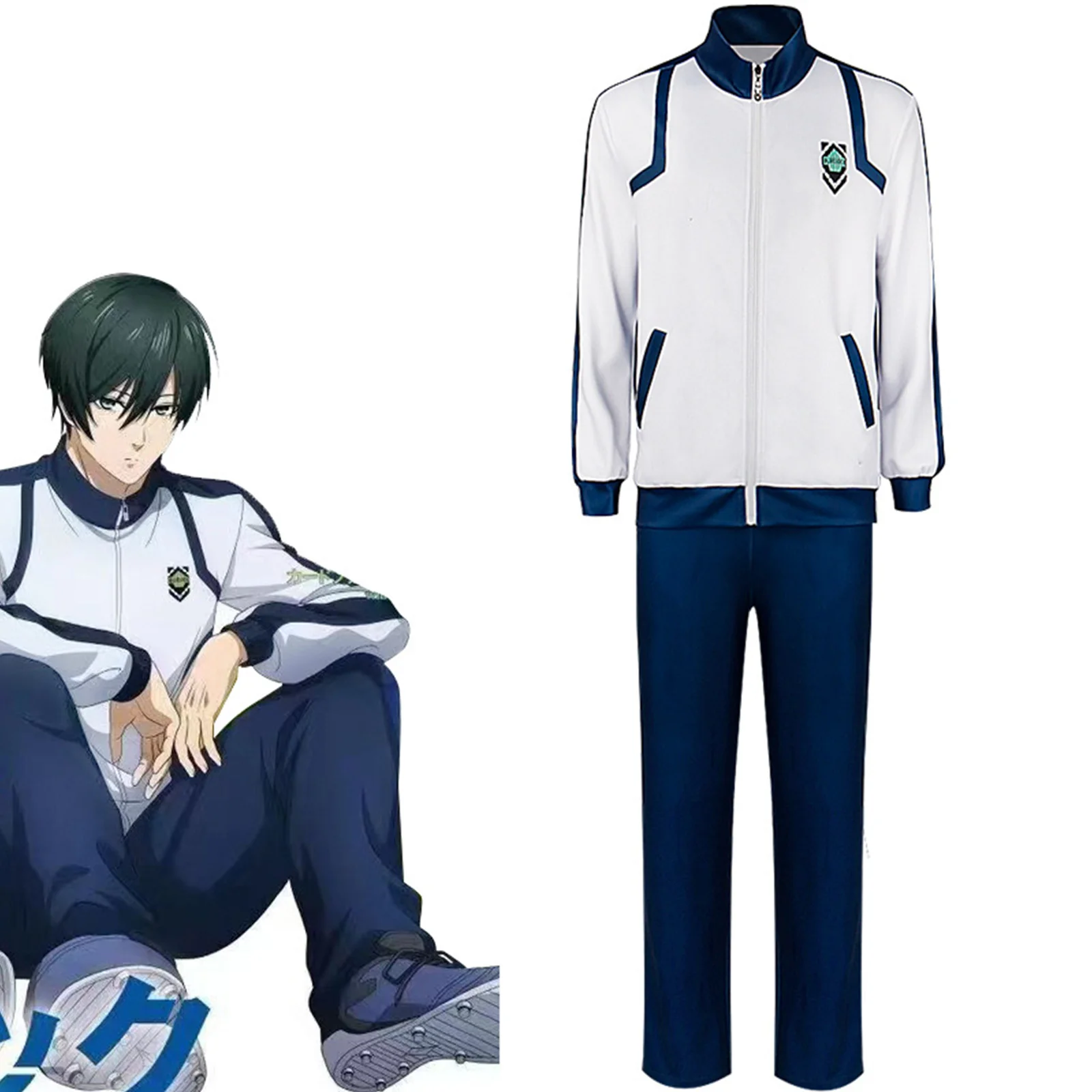 

Anime Blue Lock Nagi Seishirou Cosplay Costume Sportswear Bachira Meguru Sweatshirt Daily Clothes Football Halloween Men Boy