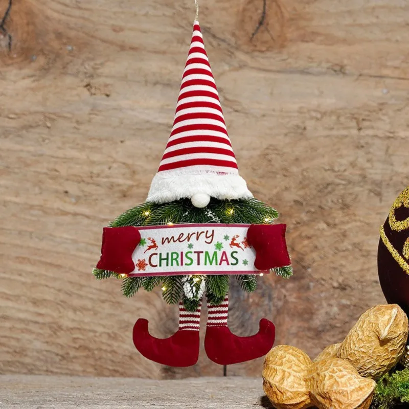 

New Short-leg Christmas Pendant Xmas Gifts Christmas Tree Hanging Ornaments Santa Claus Drop Decorations for Home