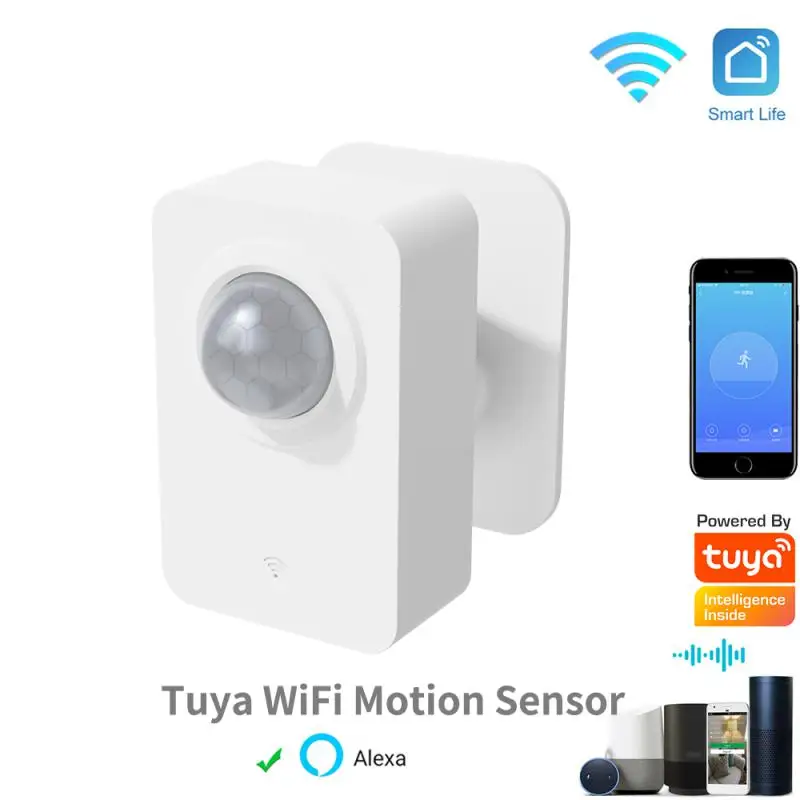 

Инфракрасный пассивный датчик движения Tuya, Wi-Fi датчик движения Pir для умного дома, датчик безопасности, дистанционное управление