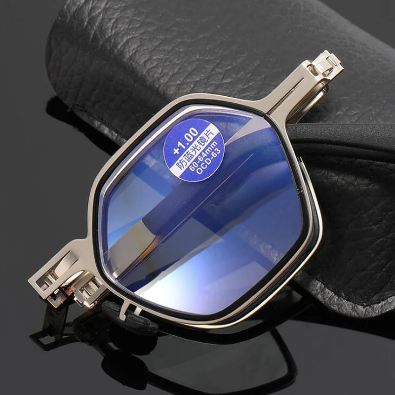 Складные очки для чтения без винтов мужчин и женщин металлическая оправа