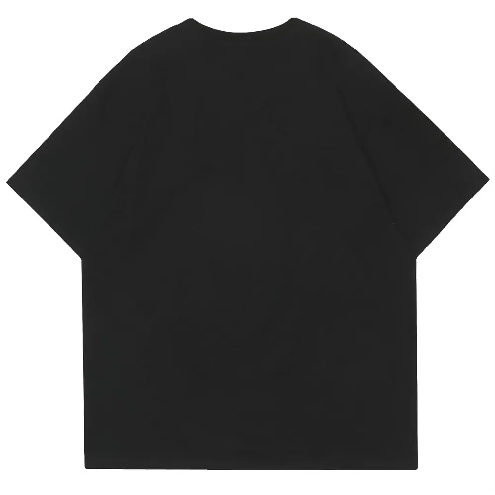 Oversized T-shirt Foaming Print The Year of Tiger Cotton O-neck Men Harajuku Streetwear Casual Hip Hop T Shirt for |