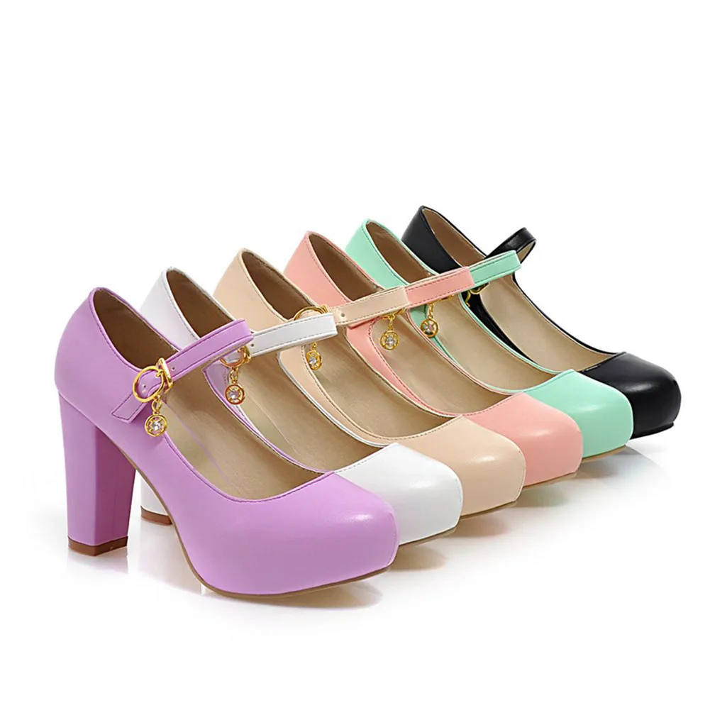 

Women's 2023 Plus Size 43 For Dropship Summer Classic Office Lady Shoes Block High Heels More Colors Platform Pumps Comfy Walk