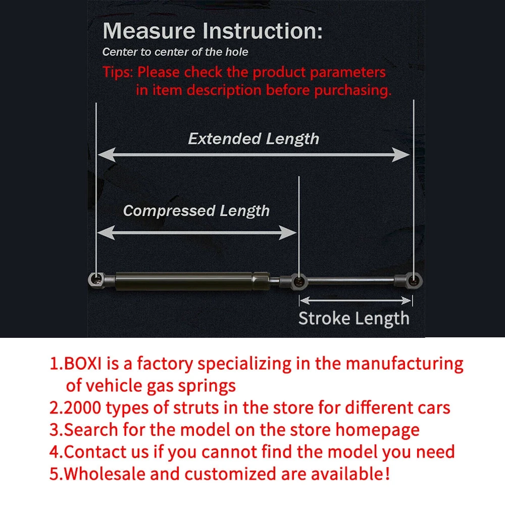 Стойки подъемной двери BOXI для Hyundai Santa Fe Liftgate 6106 2001-2006 гг. 8177126011 Газовые пружины
