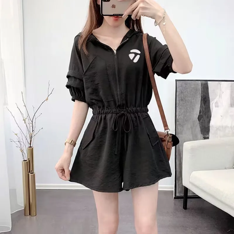 2023 Golf New Summer Women's Loose Fashion Suit Casual Tooling Jumpsuit Women's Fashion Suit