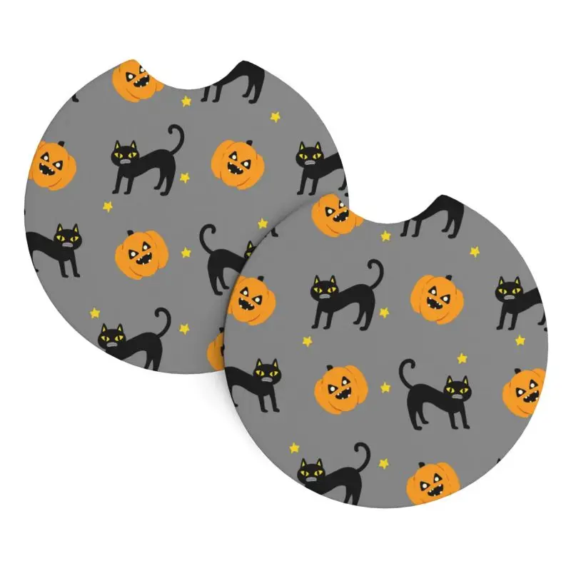 Подставки для автомобиля на Хэллоуин-tema нескользящий коврик подставка чашки