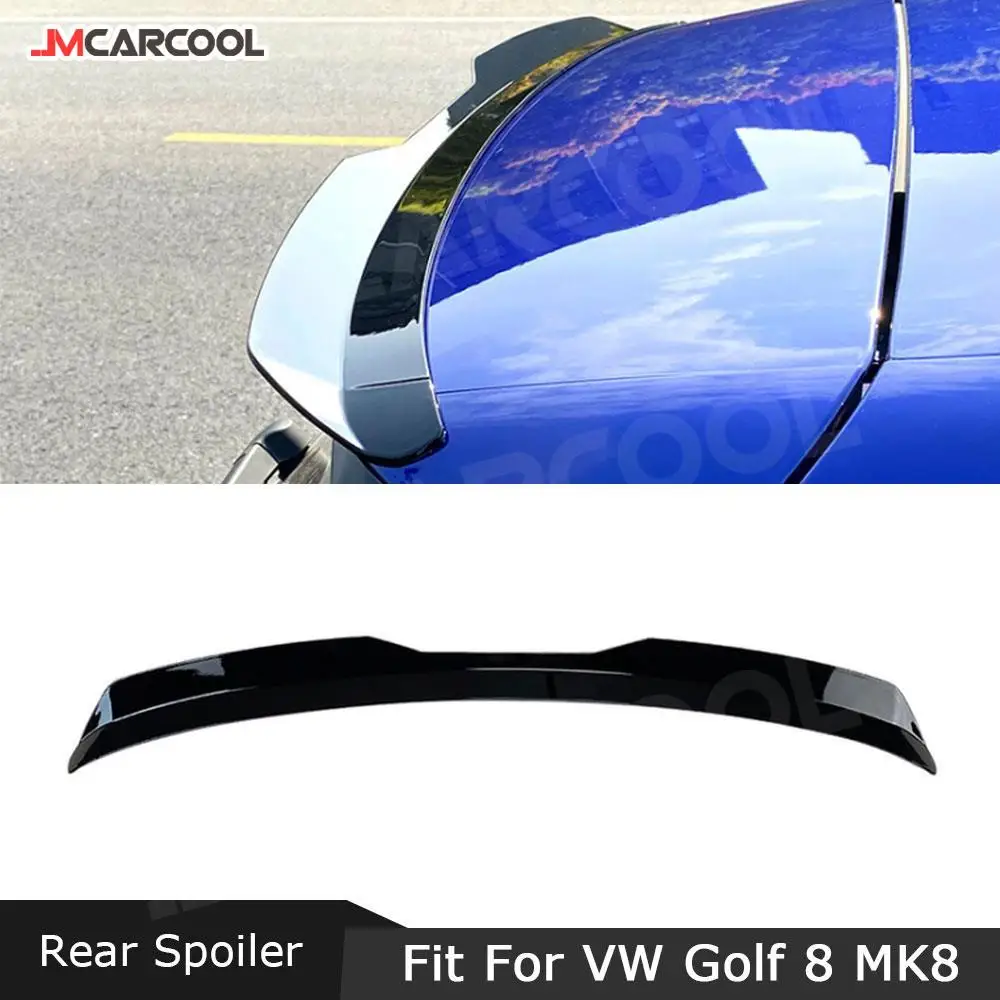 ABS глянцевый черный/углеродный вид задний спойлер на крышу крылья для VW Volkswagen Golf 8
