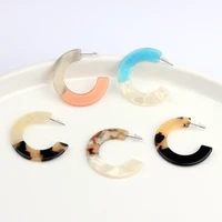 simple acetate resin geometry creative earrings for women bulk items wholesale earing making kits