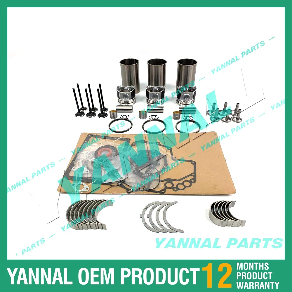 

Overhaul Rebuild Kit for Yanmar 3TN84RJ Engine John Deere 870 955 Tractor