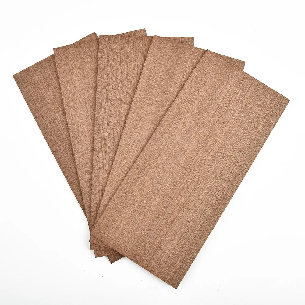 

Головки для кленовой гитары Sapele, 5 шт., красивая головка, шпон, материал из массива дерева ручной работы, аксессуары для гитары, декоративная ...
