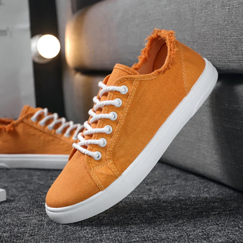 

Skateboard Men Canvas Shoes 2022 New Hot Casual Sneakers Spring Autumn Fashion Flat Lace Up Tenis Masculino Zapatillas Hombre