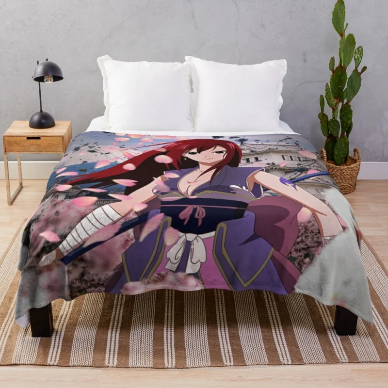 

Erza Scarlet Throw Blanket Designer Blankets