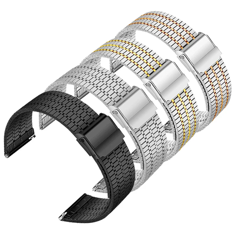 Milan Metal Steel Belt Adaptation GT 2/3pro/Watch3/ New BUDS Stainless Watch Belt 20/22mm