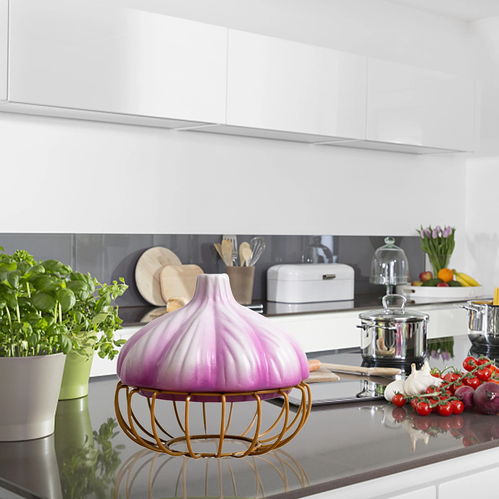 

Украшение для керамической корзины для яиц для хранения мелочей и фруктов, железа и керамики