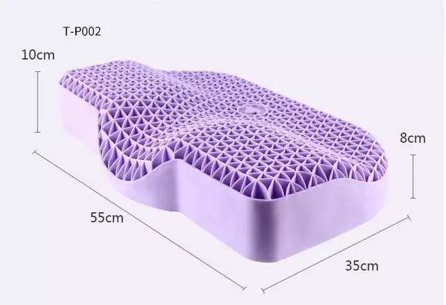 

Подушка эластичная из ТПЭ для шейного отдела позвоночника, с наволочкой, ортопедическая, для защиты плеч от боли, для сна, для прохладного ле...