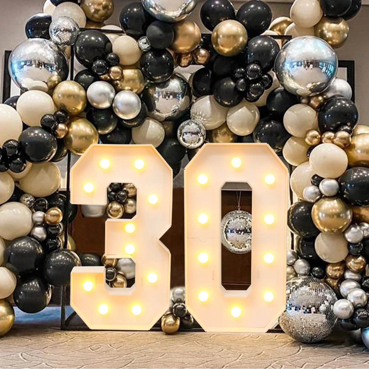 91 5 см шатер сделай сам светящиеся цифры для декора на 18-й 21-й день рождения