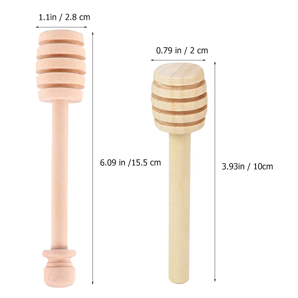 12 шт. деревянные палочки из натурального дерева банка для меда мешалка палочка