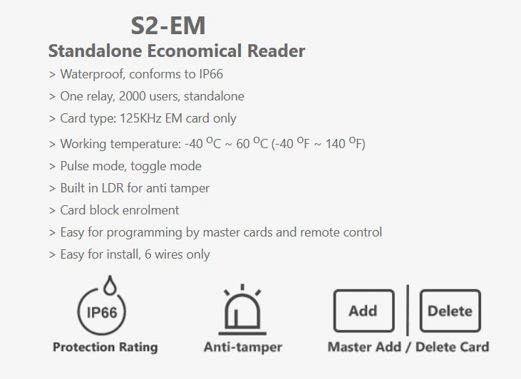 Автономный Водонепроницаемый Rfid-ридер 125 кГц 13 56 МГц | Безопасность и защита