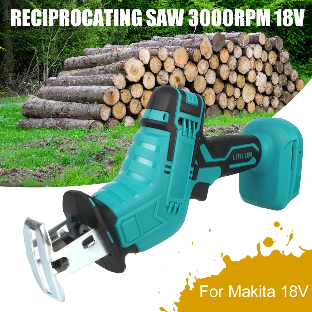

Electric Reciprocating Saw Replacement Metal Wood for Makita 18V Battery Cutting Machine Tool Electric Saw 18V 3000rpm/min