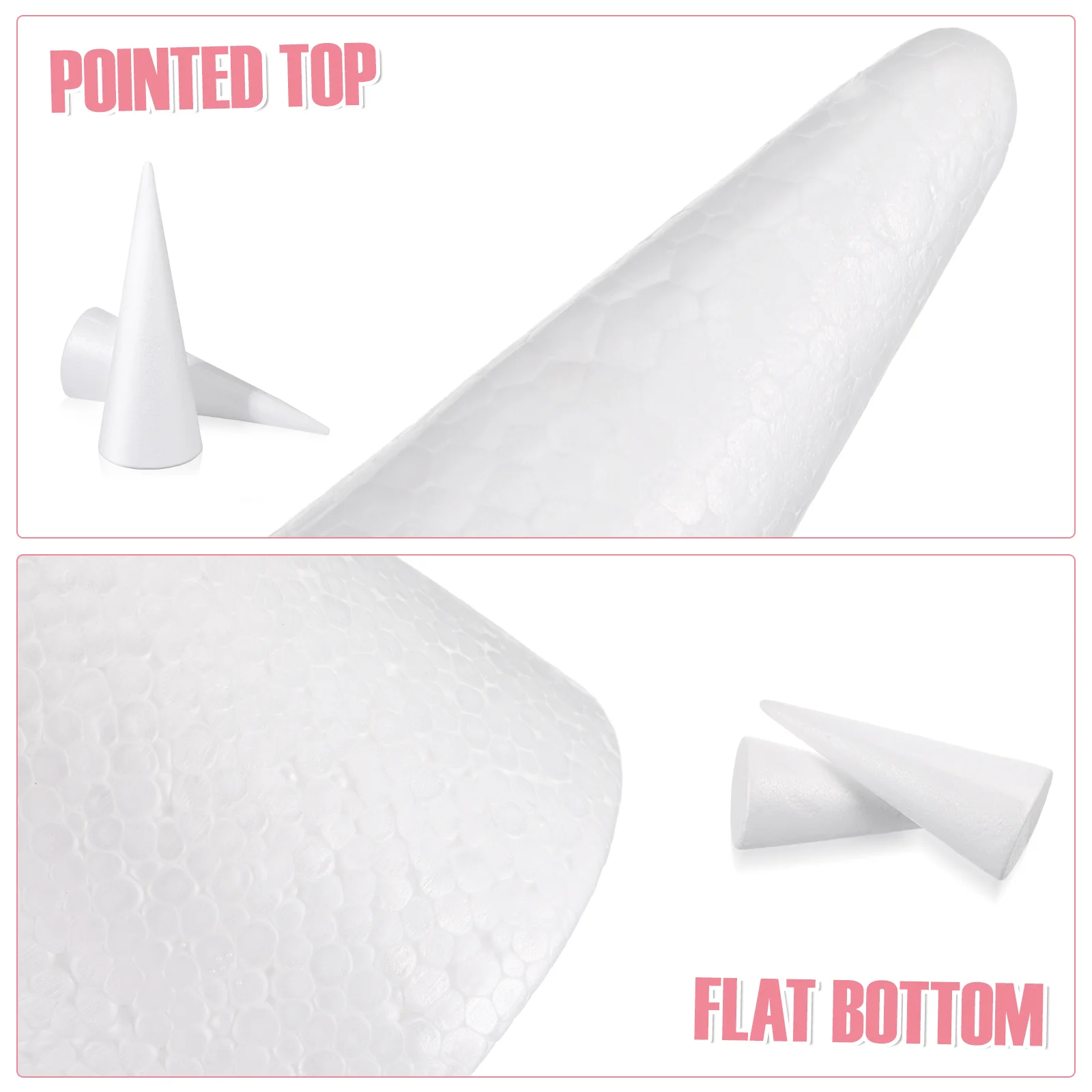 Конусы из пенополистирола красные украшения принадлежности для