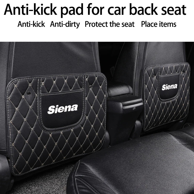 

Car Seat Anti-kick Pad Protection Pad Car Decor for Fiat Siena Leather Custom Car Seat Cover Set Luxury Car Accessories