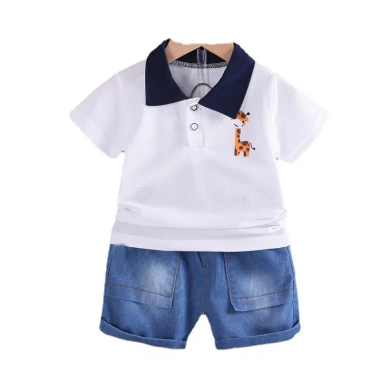 

New Summer Baby Girl Clothes Suit Children Boys Fashion T-Shirt Shorts 2Pcs/Sets Toddler Casual Cotton Costume Kids Tracksuits