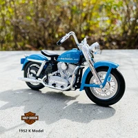 maisto 118 harley davidson motorcycle 1952 k model car model alloy motorcycle model toy car series