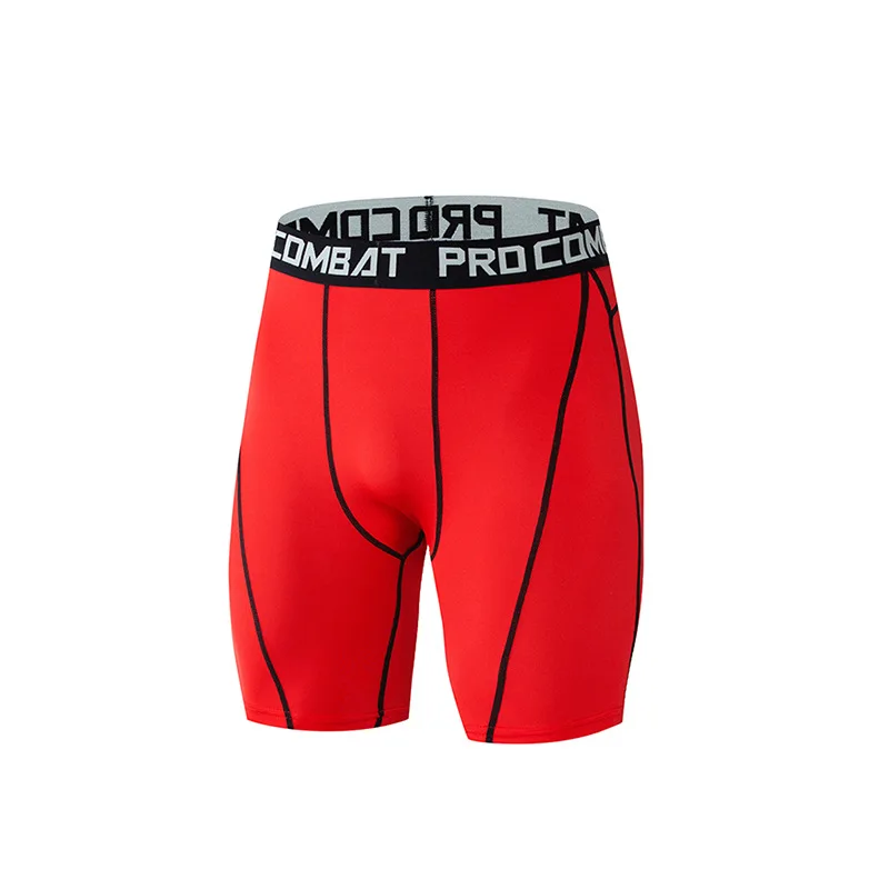 Мужские Компрессионные Шорты Для Бега С Эластичной Резинкой На Талии И Средней