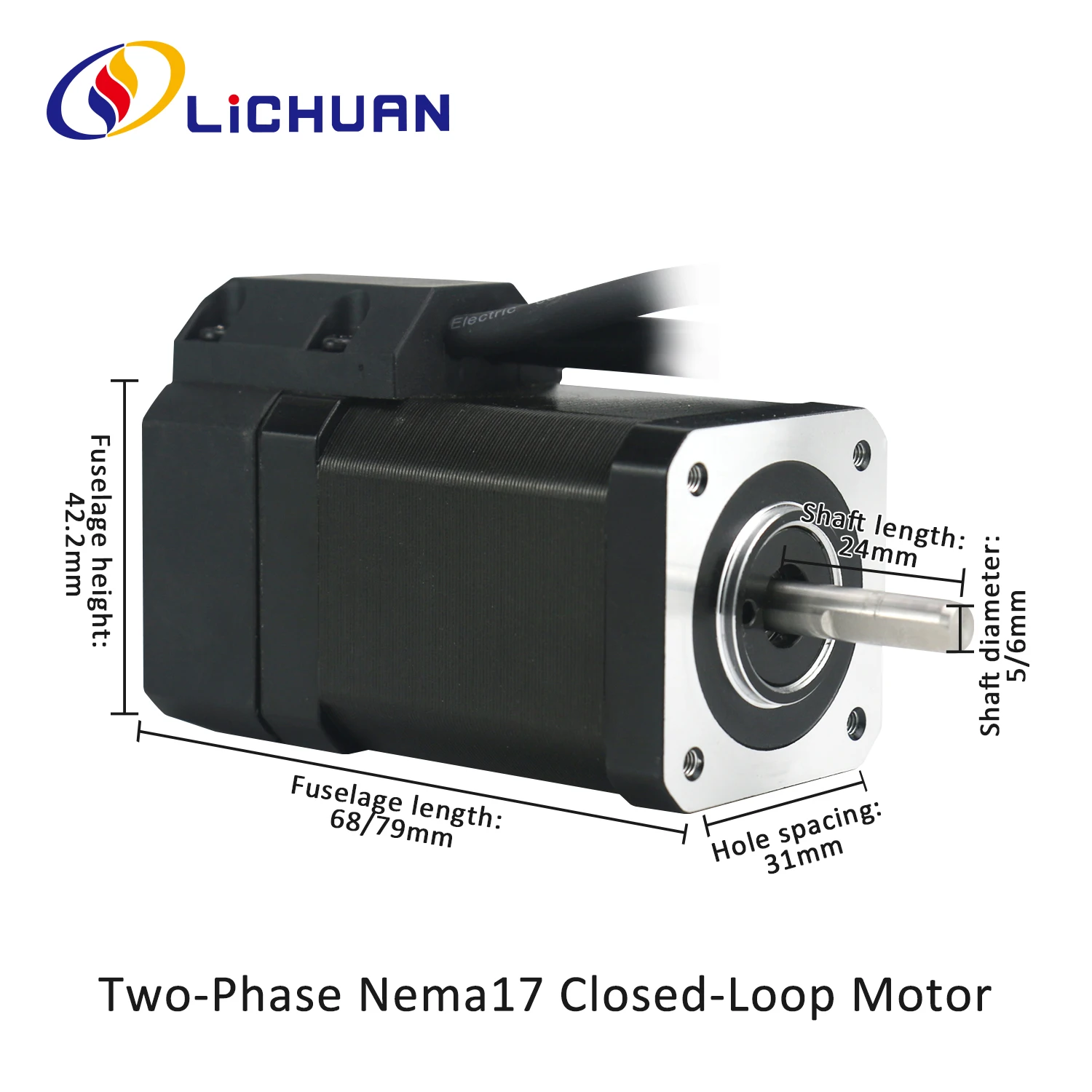 Фото Lichuan DC24V~50V1.2A 1000PPR Комплект контроллера шагового двигателя 0,48/0,72 Нм 2-фазный Nema17 4-осевой комплект драйверов шагового двигателя с замкнутым контуром №3