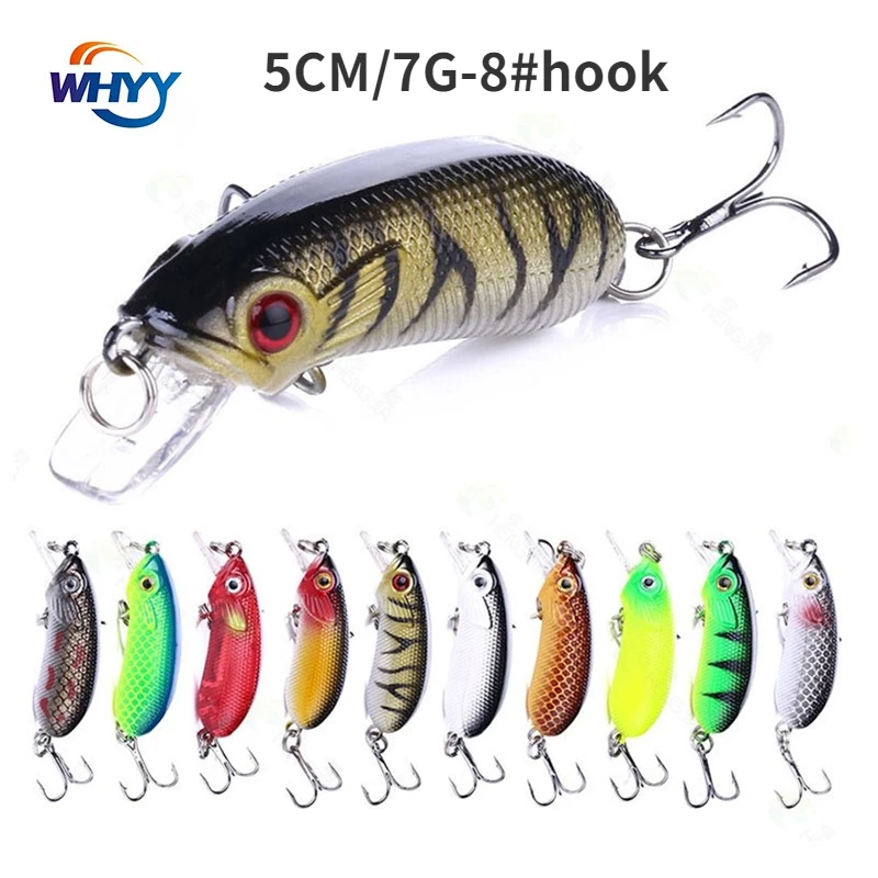 

WHYY Rock Little Fat Man 5cm-7g Bionic Fresh Water Fake Bait Fishing Gear CC-50 Luya Bait Sea Fishing Bait Carp Fishing