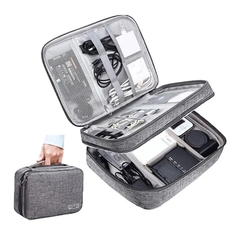 

Portable Cable Storage Bag Waterproof Digital Electronic Organizer USB Data Line Charger Plug Carrier for Travel Organizer