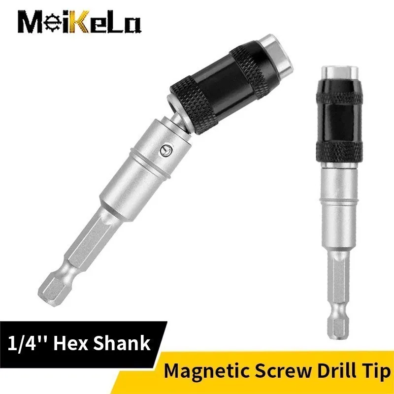 

Meikela 1/4 "Hex Magnetic Screw Tip Locking Bit Quick Change Holder Drive Guide Drill Bit Screw Screwdriver Extension Rod 1pcs