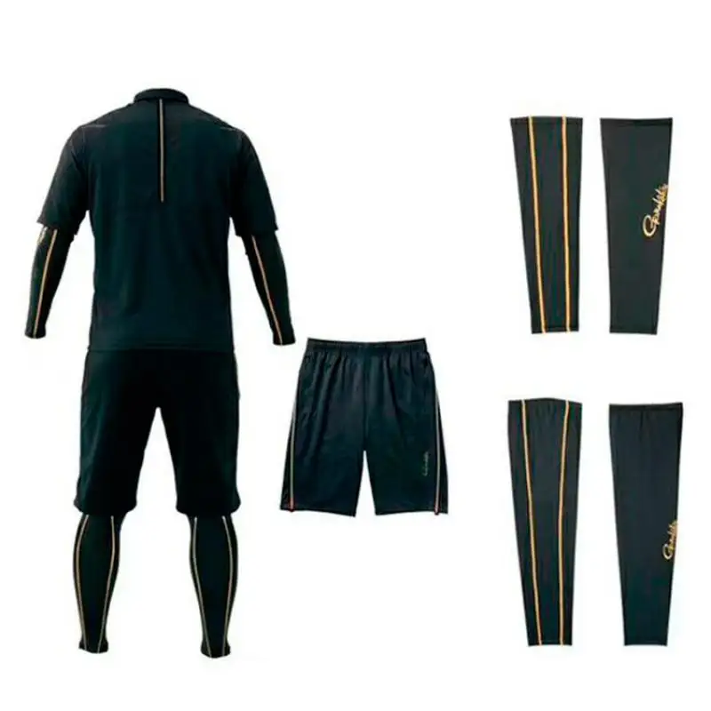 Gamakatsu Fishing Shirt Suit Uv-Protective Clothing Set T Shirt Shorts Tops Pants 4Pcs/set Summer Men Sport Fishing Clothes New enlarge
