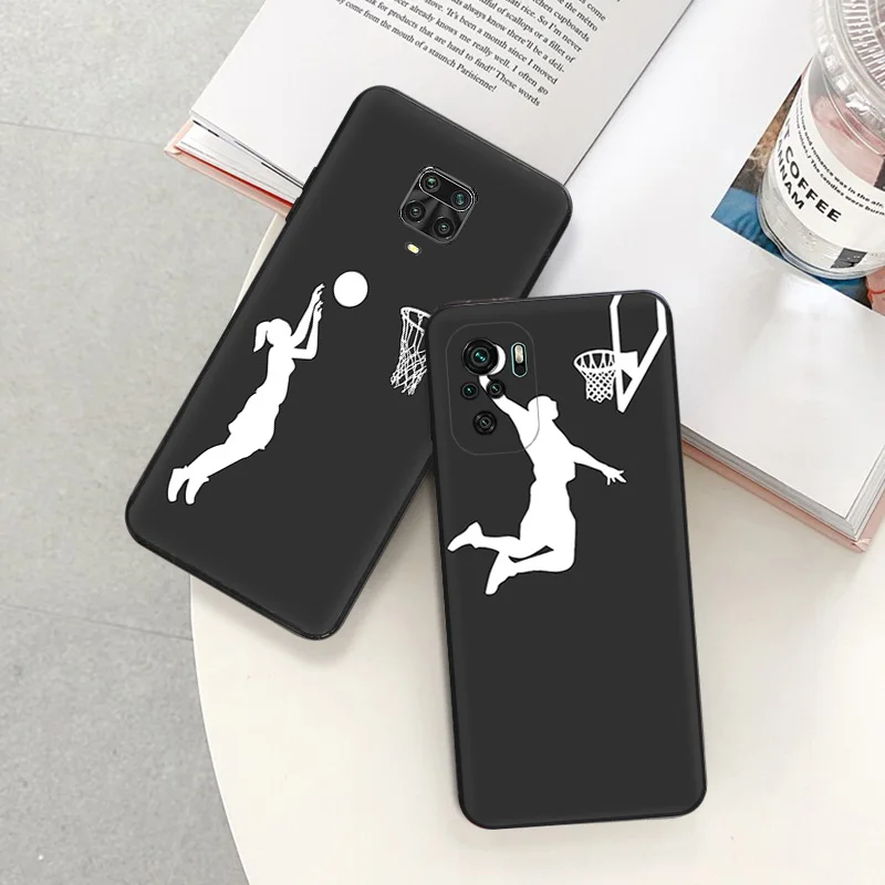 Матовые чехлы для телефонов Redmi 9 9A 9C 9T K40 K60 A3 A2 A1 Plus Note 9s 8T 7 8 Pro A3X баскетбольная