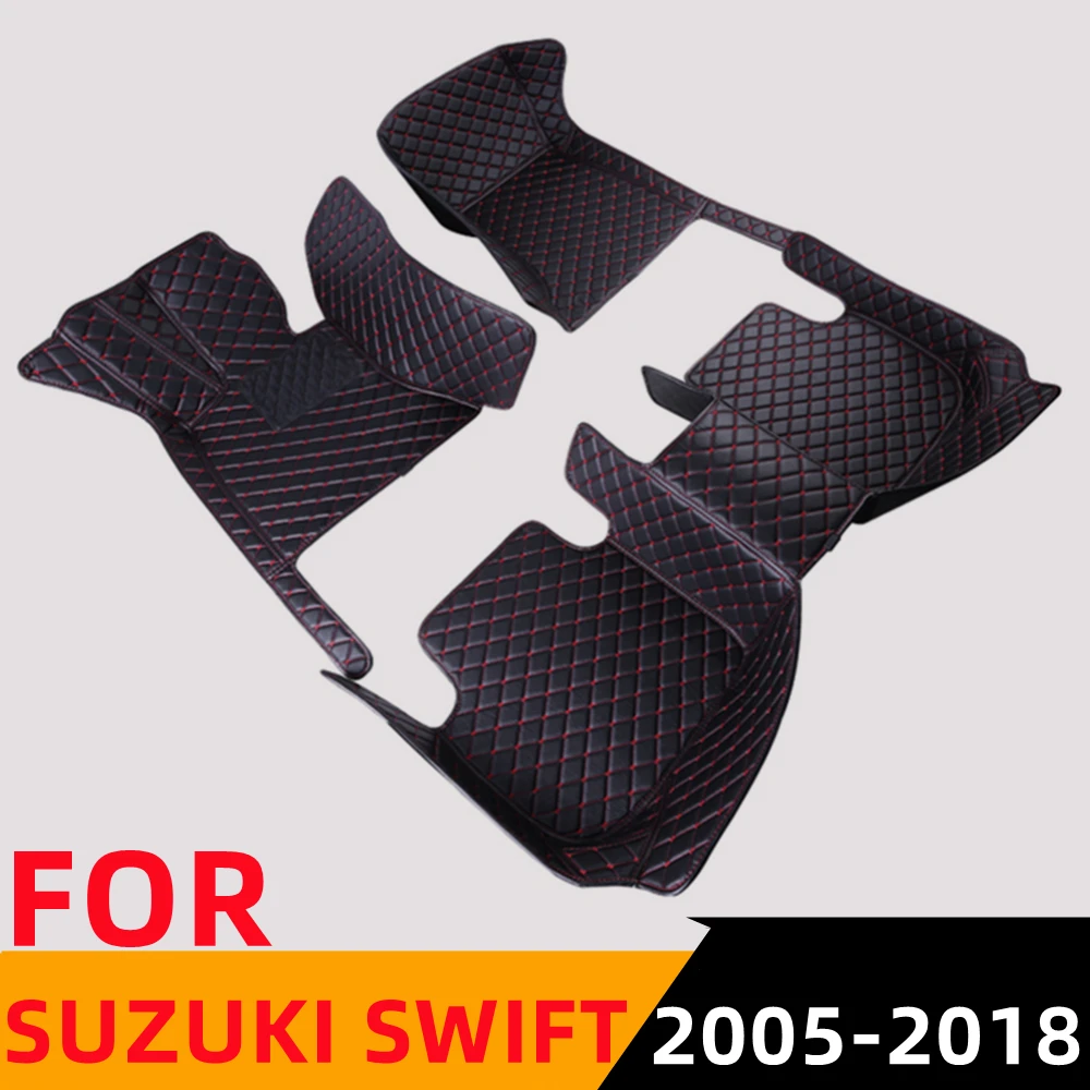 

Sinjayer Waterproof Leather Custom Fit Car Floor Mats Front & Rear FloorLiner Auto Parts Carpet Mat For SUZUKI SWIFT 2005-2018