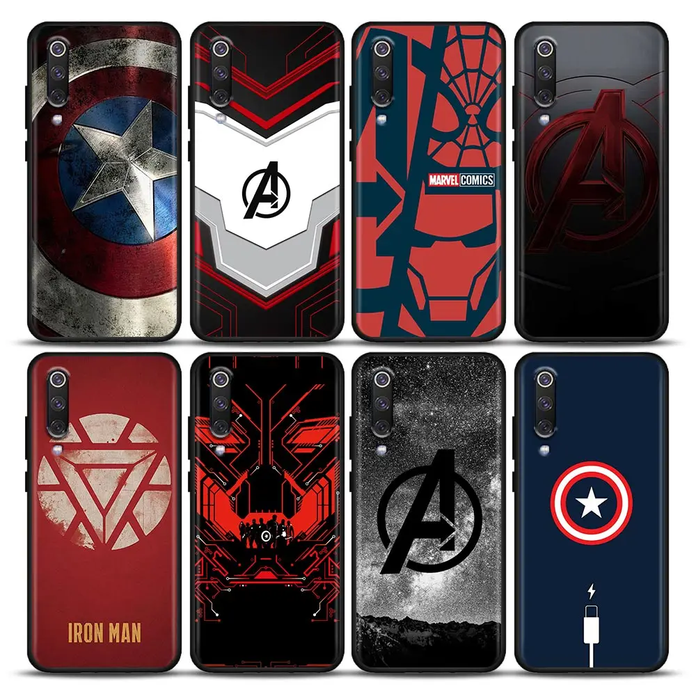

The Avengers Marvel Superheroes Fundas Coque Case for Xiaomi A2 8 9 SE 9T 10 10T 10S CC9 CC9E Note 10 Lite Pro 5G Case Capa Para