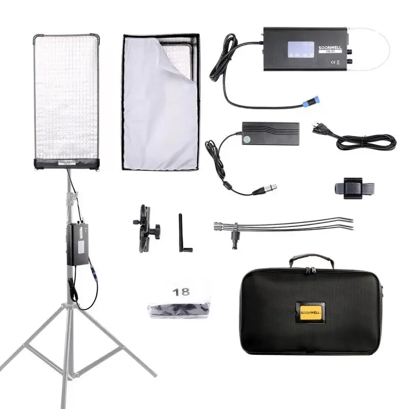 Гибкая искусственная кожа SOONWELL, гибкий яркий коврик, искусственная кожа, 2 дюймов x 1 дюйм, 3000K-5600K, двухцветный гибкий высокий индекс цветопередачи, искусственная кожа, коврик с софтбоксом