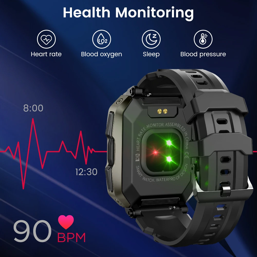 smartwatch 2022 Новинка Смарт-часы KOSPET TANK M1 прочные уличные с тонометром 5ATM IP69K
