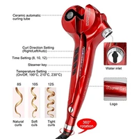 Automatic Hair Curling Iron Steam Hair Curler LCD Anti-scalding Curlers Negation Lon Hair Waver Hair Styling Tool for Girl Women