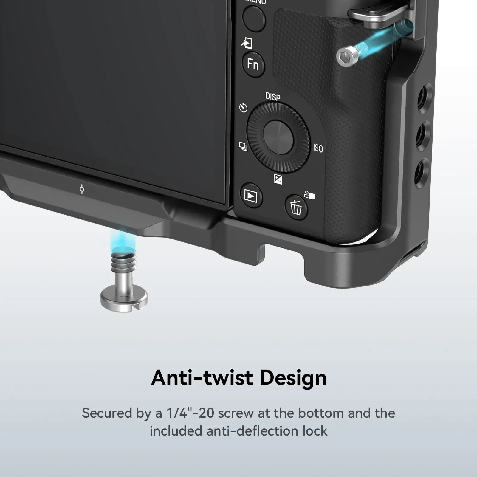 SmallRig для Sony ZV-E10 Cage с силиконовым захватом и встроенной быстроразъемной пластиной