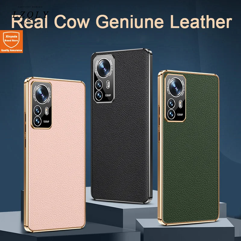 

Роскошный чехол из натуральной коровьей кожи для телефона Xiaomi Mi 12 Ultra Mi12 Corium, чехол для Xiaomi Mi 12 Pro Mi 11 Mi11 Ultra, чехол